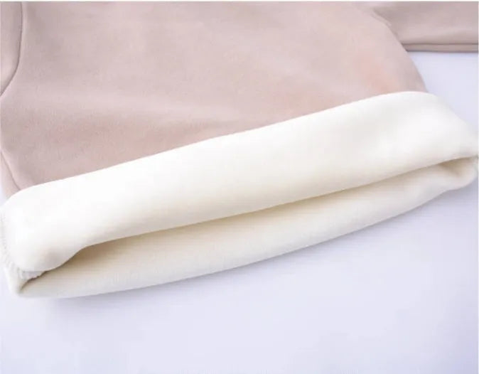 Winter Long-sleeved T-shirt Children High Neck Sweater - Enfance-Heureuse