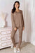Basic Bae Full Size V-Neck Soft Rayon Long Sleeve Top and Pants Lounge Set - Enfance-Heureuse