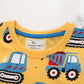 Boys' Creative Cartoon Print Short Sleeves