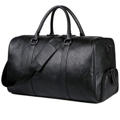European And American Men's Leather Retro Handbag Large Capacity - Enfance-Heureuse