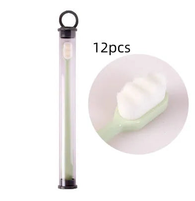 Ultra-fine Toothbrush Super Soft Bristle Deep Cleaning Brush Portable For Oral Care Tools Teeth Care Oral Cleaning Travel - Enfance-Heureuse