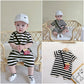 Striped Out Ha Clothing Children's Crawling Suit - Enfance-Heureuse