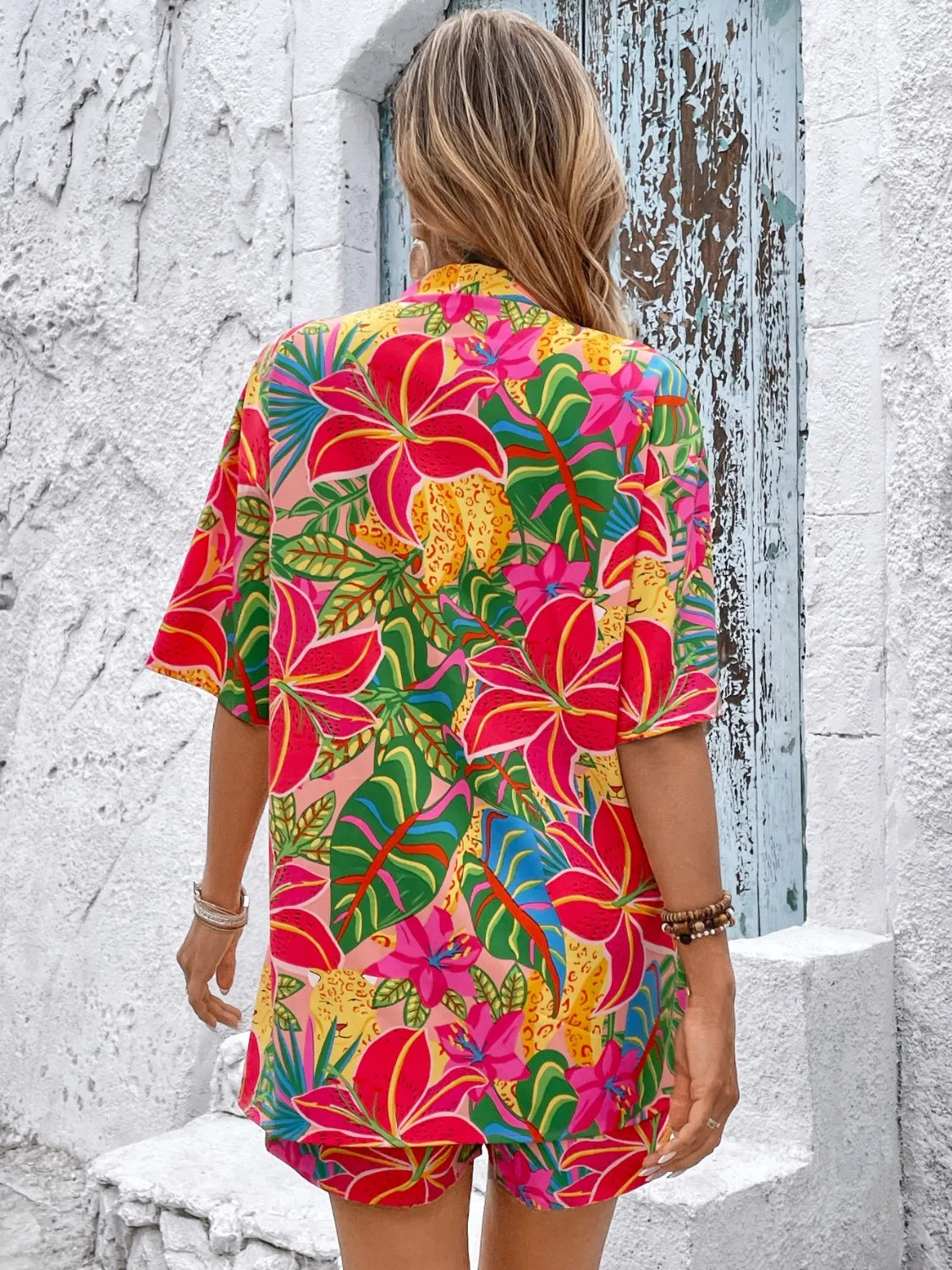 Printed Half Sleeve Top and Shorts Set - Enfance-Heureuse