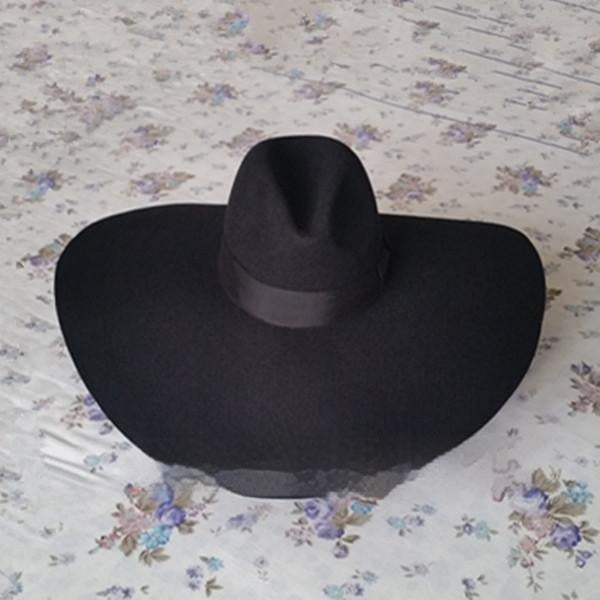 Sombrero de lana de ala ultra ancha de moda europea y americana de pura lana