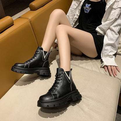 Autumn Autumn Shoes Martin Boots Autumn Thick Soled Casual Sports Sneakers - Enfance-Heureuse