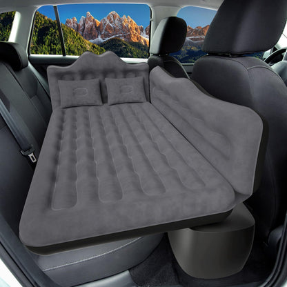 Car Air Mattress, Inflatable SUV Truck Air Mattress Back Seat Camping Bed Thickened Car Sleeping Pad For Travel, Car Bed SUV Mattress With 2 Pillows - Enfance-Heureuse