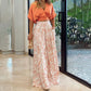 Women's Printed Shirt Wide Leg Pants Fashion Casual Set - Enfance-Heureuse