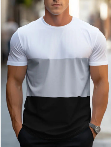 Outdoor Sports and Leisure Color Matching T Sleeve Mens Suit - Enfance-Heureuse