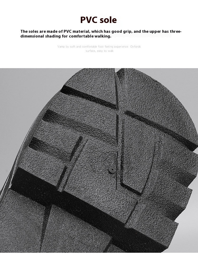 Thick-soled Canvas Casual Sports Men's All-match Work Motorcycle Boots - Enfance-Heureuse