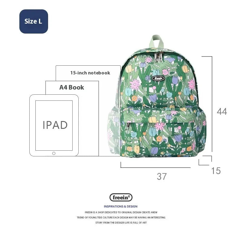 Original Niche Printed Backpack For Women - Enfance-Heureuse