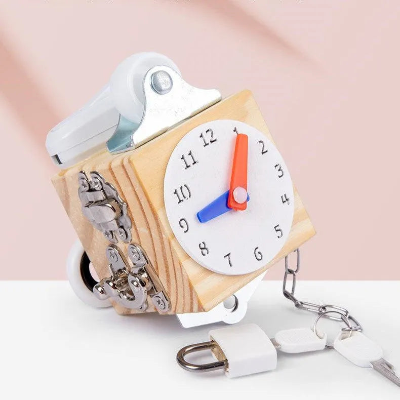 Busy Block Children's Montessori Early Education Teaching Aids Kindergarten Montessori Unlocking Toys - Enfance-Heureuse