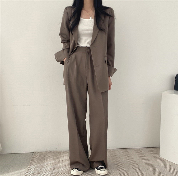 Korean Style Casual Suit Set Women - Enfance-Heureuse