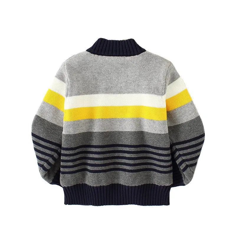 Pull polaire Veste en coton Cardigan pour enfants Tricots Garçons Pur coton