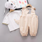 T-shirt Suspender Shorts Two-piece Set - Enfance-Heureuse