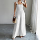Women's High-grade Simple Camisole High-waist Wide-leg Jumpsuit - Enfance-Heureuse