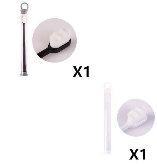 Ultra-fine Toothbrush Super Soft Bristle Deep Cleaning Brush Portable For Oral Care Tools Teeth Care Oral Cleaning Travel - Enfance-Heureuse