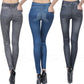 High Waisted Jeggings - Denim Leggings - Enfance-Heureuse