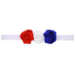 Children's Striped Rose Headband