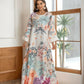 Robe caftan longue élégante à imprimé floral