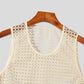 Men's Openwork Round Neck Tank - Enfance-Heureuse
