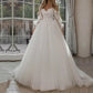 Boho Bride Gown Puff Sleeve Off Shoulder Wedding Dresses - Enfance-Heureuse