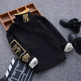 Winter Long-sleeved T-shirt Children High Neck Sweater - Enfance-Heureuse