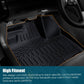 Car Floor Mats For 2023 CRV Hybrid Black All-Weather TPE Rubber Car Mats - Enfance-Heureuse